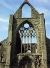 Church of Tintern Abbey, 13th century, Chepstow, Monmouthshire. Wales, ruined Cistercian Monastery founded in twelfth century